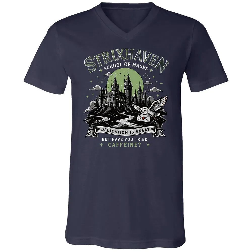 Strixhaven - School Of Mages Unisex V-Neck T-Shirt - Navy - 2
