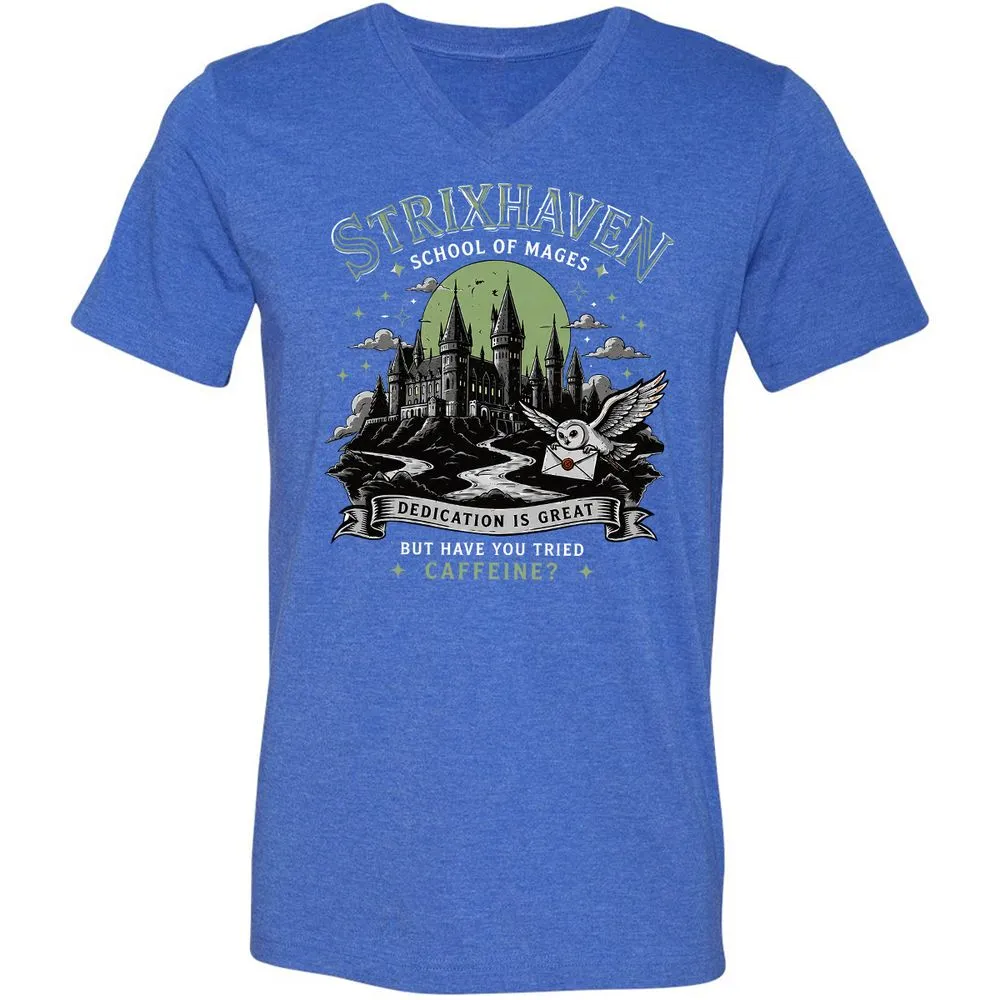 Strixhaven - School Of Mages Unisex V-Neck T-Shirt - Heather True Royal - 5
