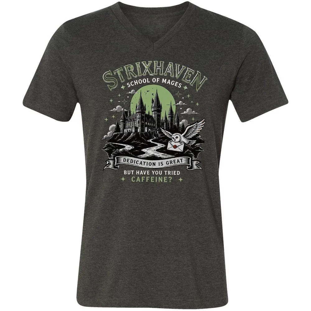 Strixhaven - School Of Mages Unisex V-Neck T-Shirt - Dark Grey Heather - 9