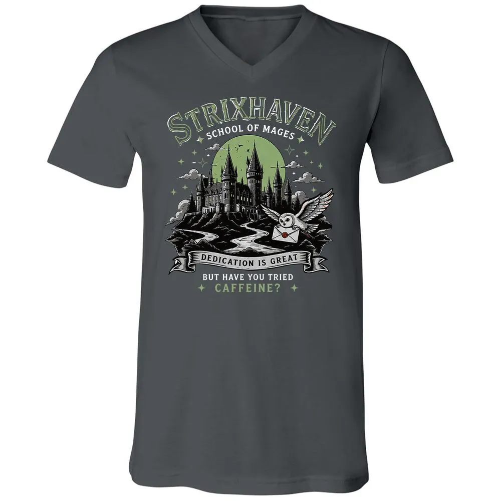 Strixhaven - School Of Mages Unisex V-Neck T-Shirt - Asphalt - 13