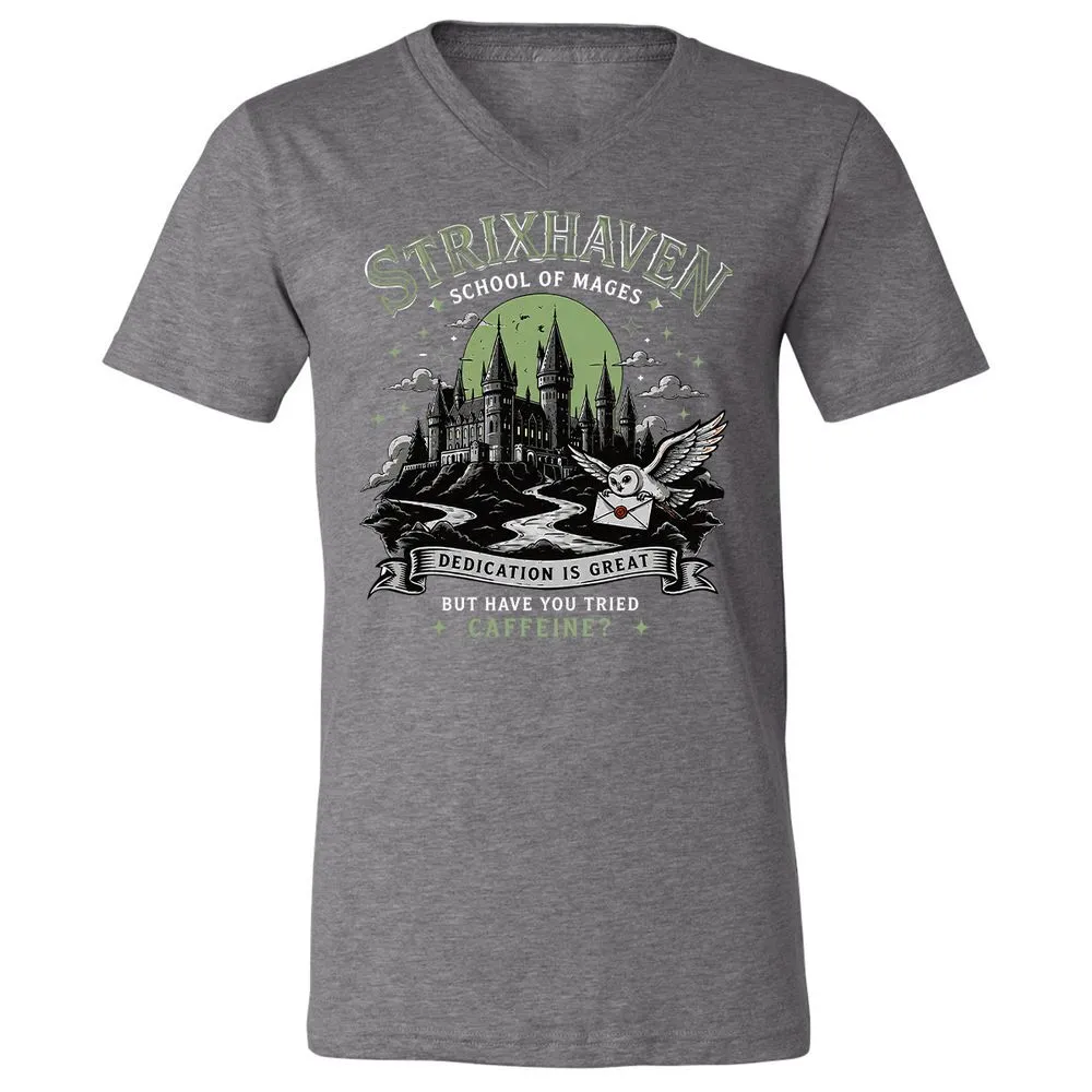 Strixhaven - School Of Mages Unisex V-Neck T-Shirt - Deep Heather - 14