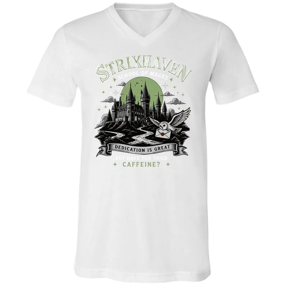 Strixhaven - School Of Mages Unisex V-Neck T-Shirt - White - 16
