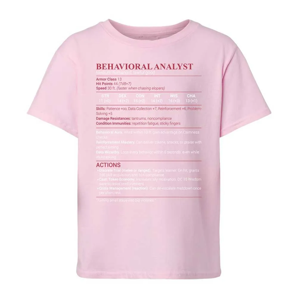 Behavioral Analyst - Light Pink - 7