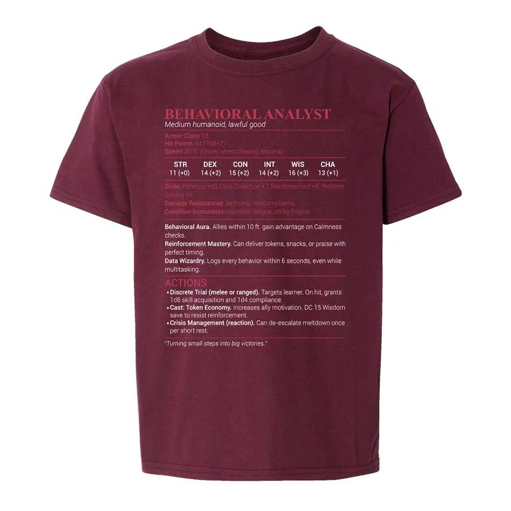Behavioral Analyst - Maroon - 14
