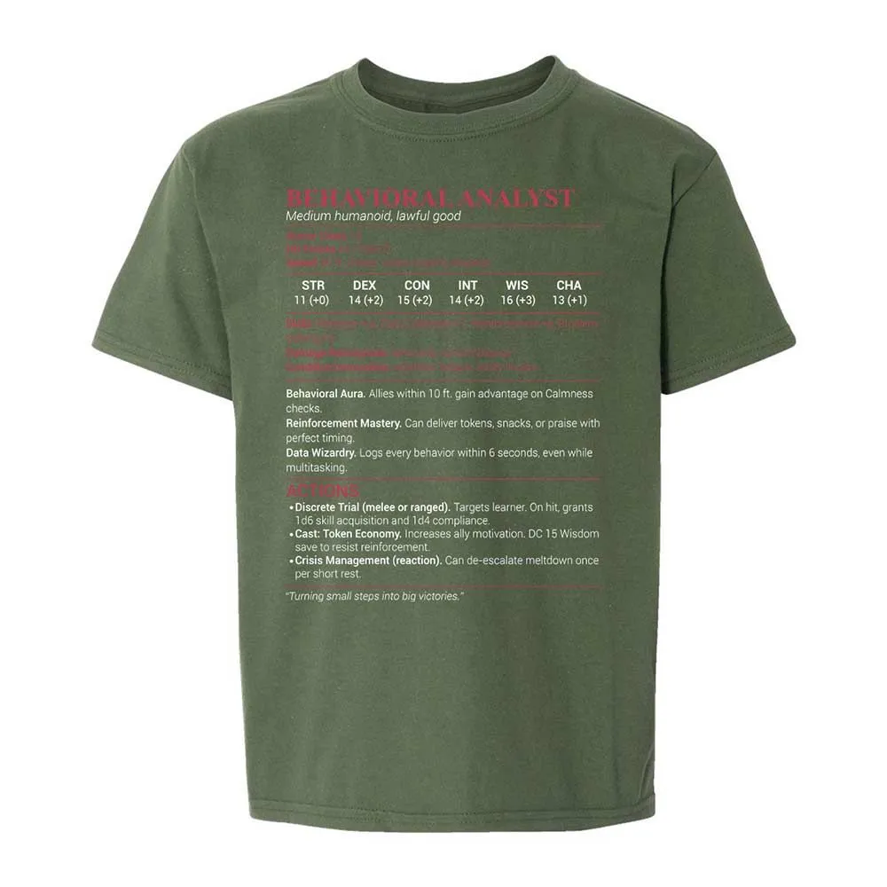 Behavioral Analyst - Military Green - 19