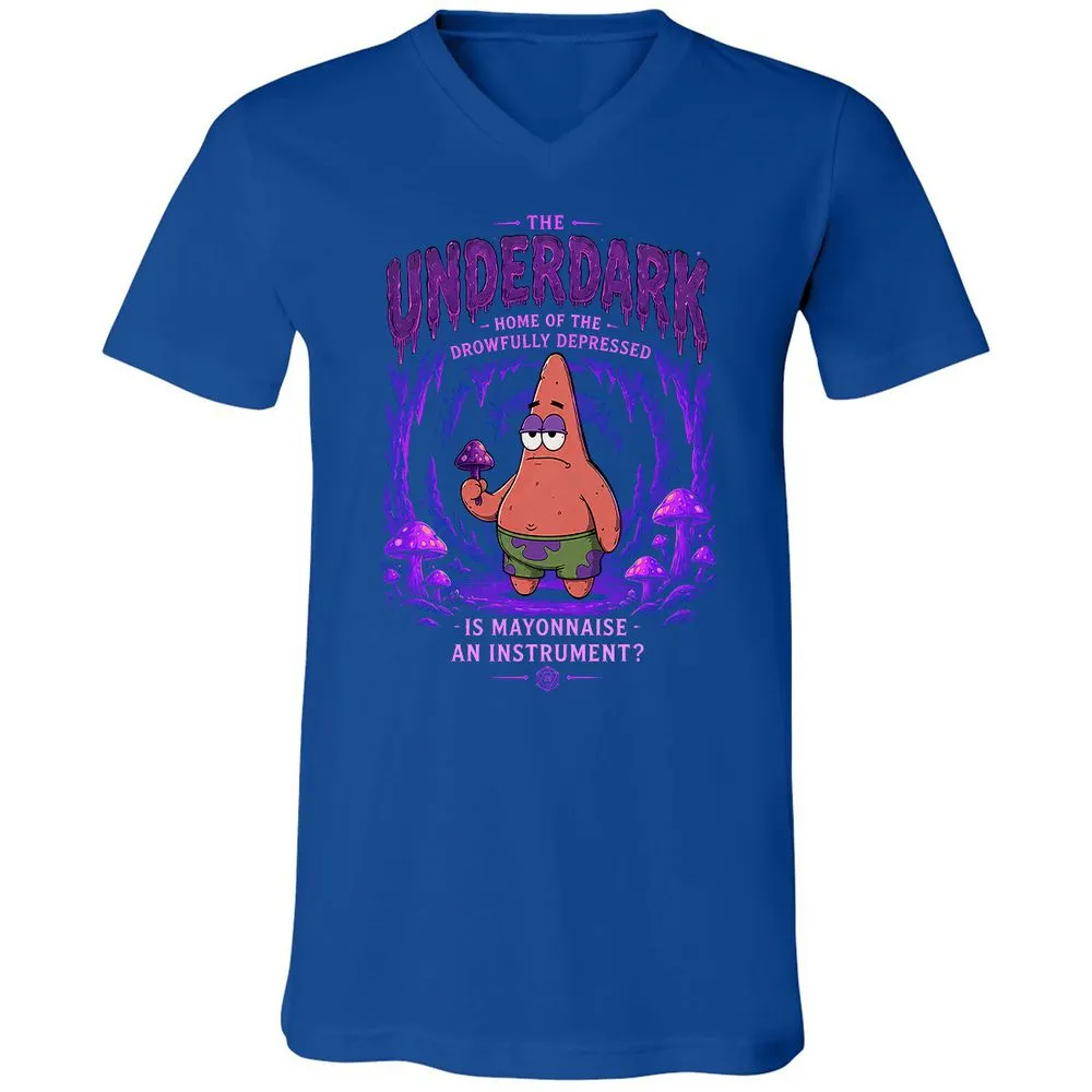 The Underdark Unisex V-Neck T-Shirt - True Royal - 4