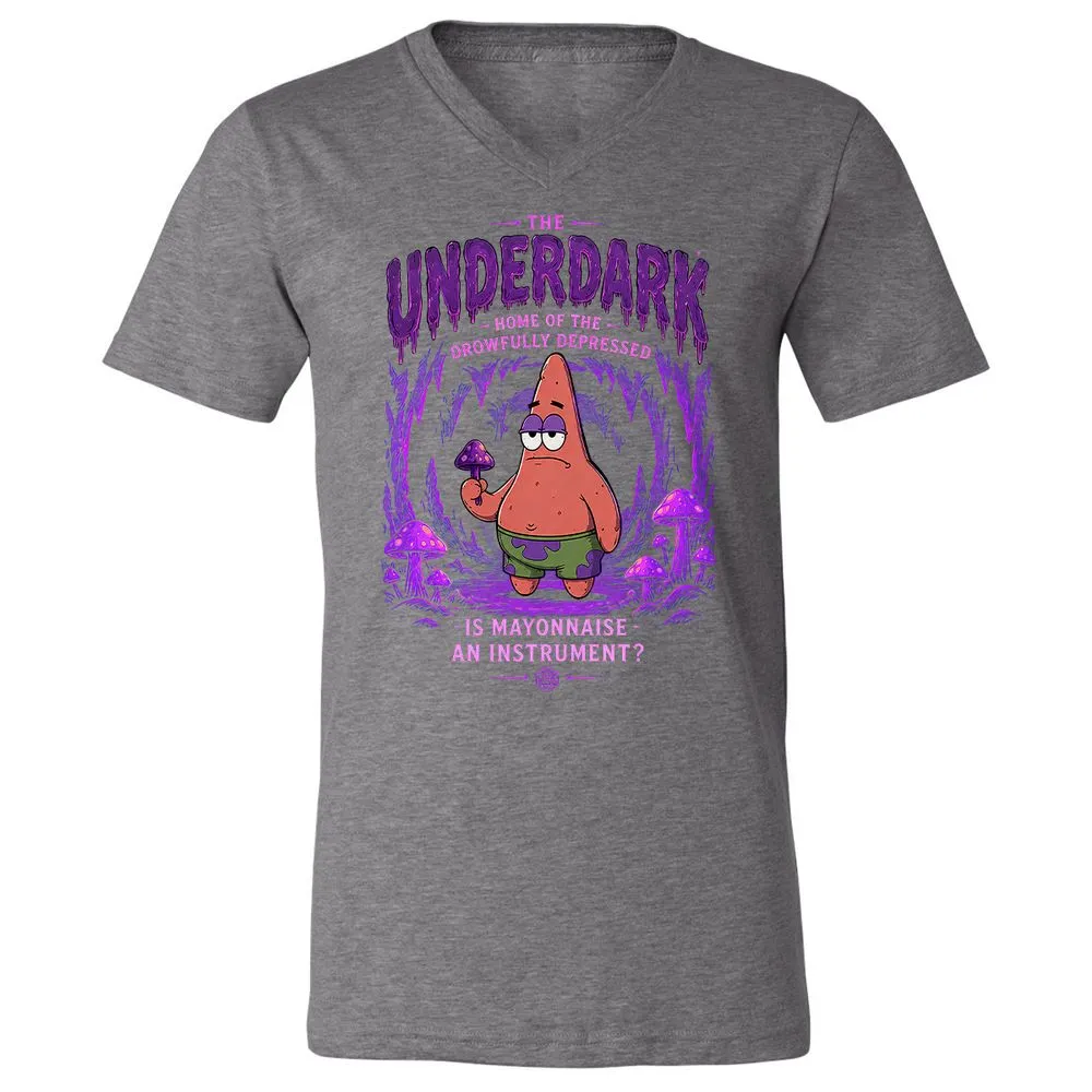 The Underdark Unisex V-Neck T-Shirt - Deep Heather - 14