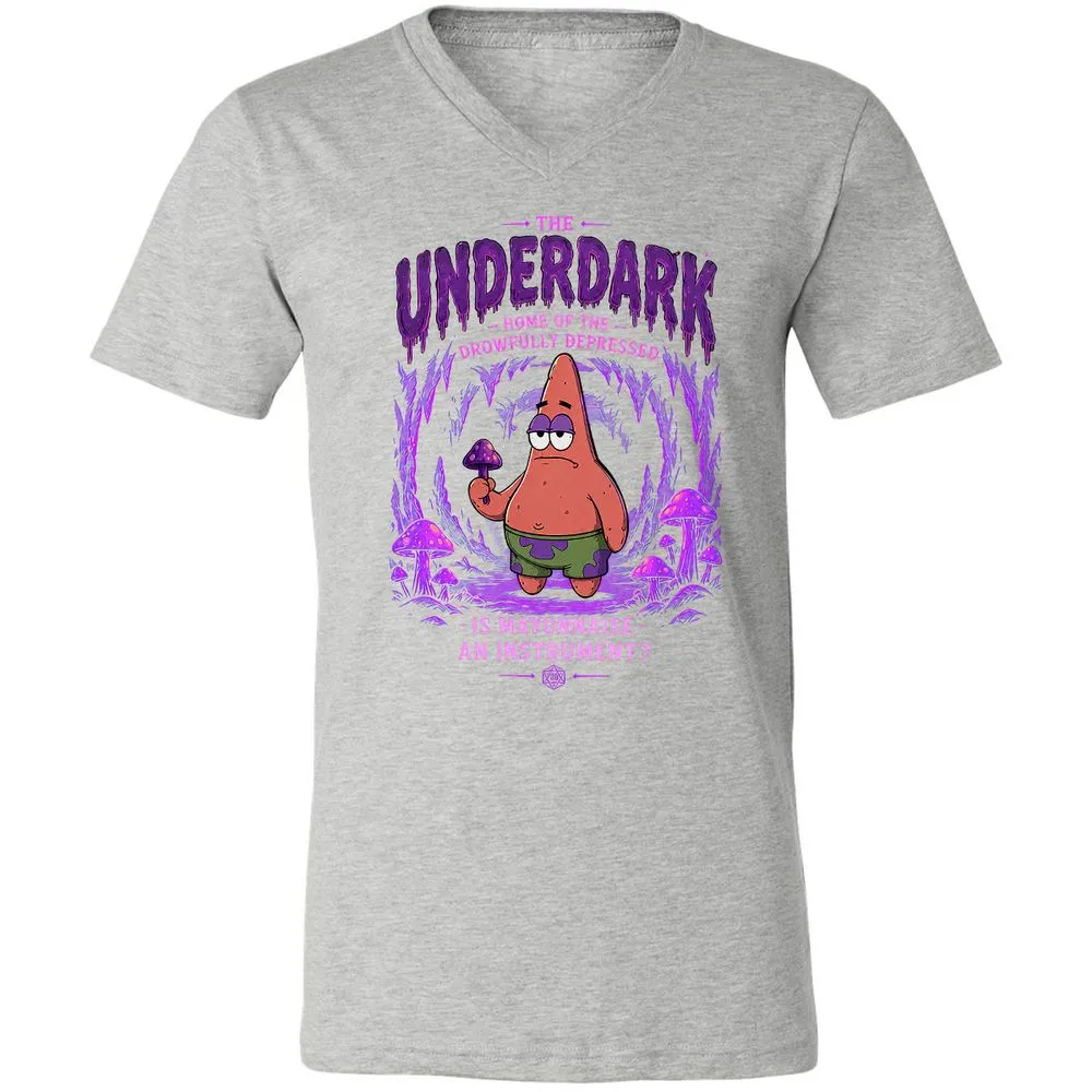 The Underdark Unisex V-Neck T-Shirt - Athletic Heather - 15