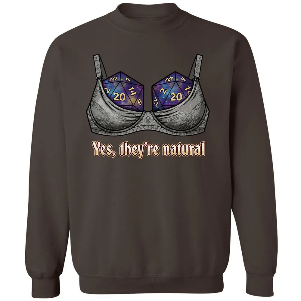They Are Natural Nat20 Classic Unisex Sweatshirt - Dark Chocolate - 4