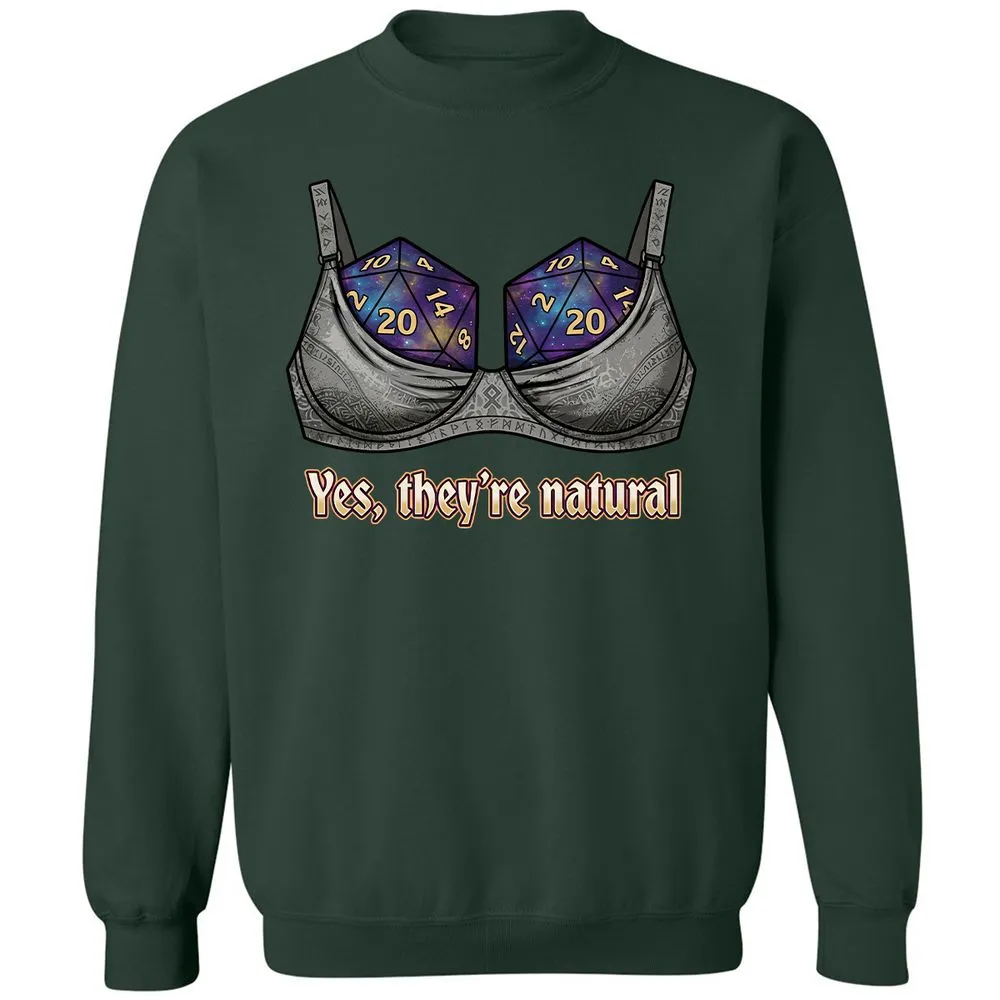 They Are Natural Nat20 Classic Unisex Sweatshirt - Forest Green - 5