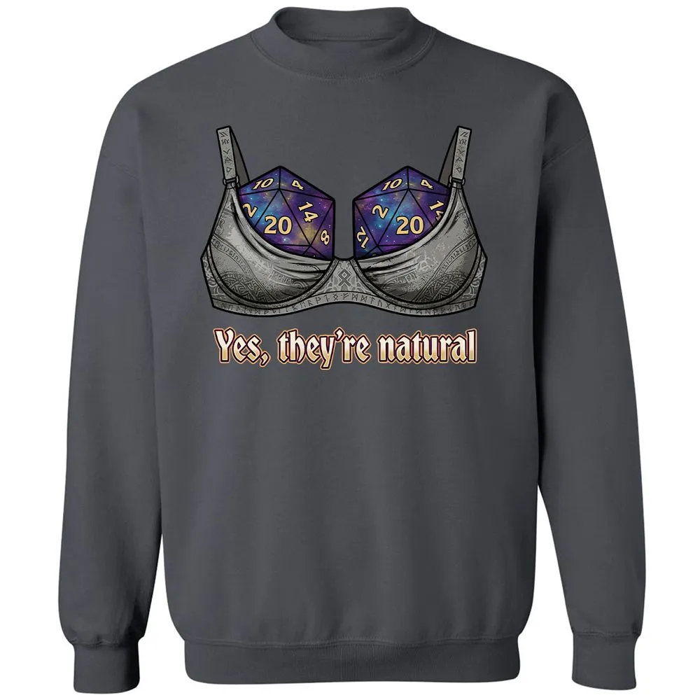They Are Natural Nat20 Classic Unisex Sweatshirt - Charcoal - 6