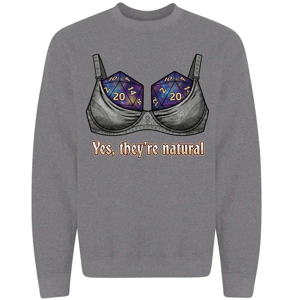 They Are Natural Nat20 Classic Unisex Sweatshirt - Graphite Heather - 7