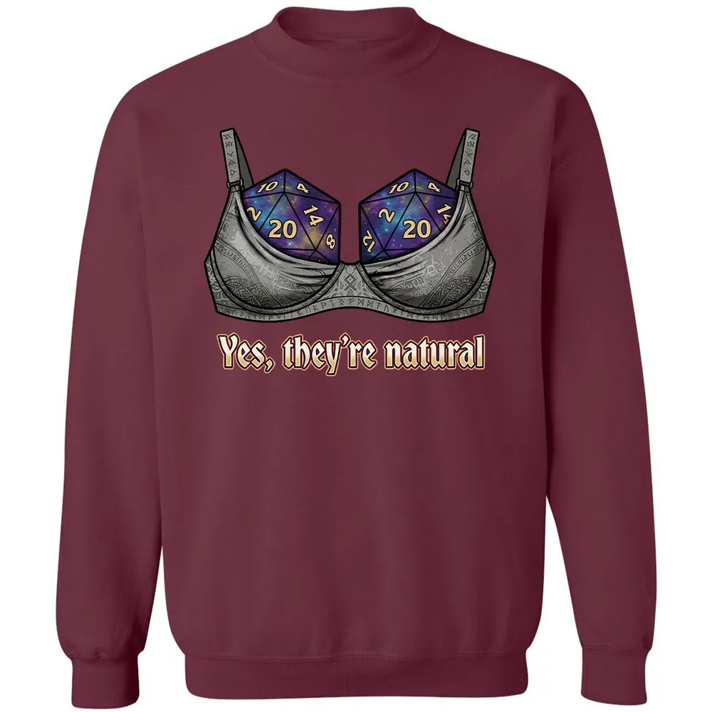 They Are Natural Nat20 Classic Unisex Sweatshirt - Maroon - 8