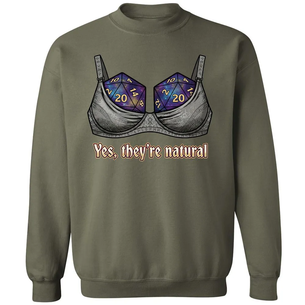 They Are Natural Nat20 Classic Unisex Sweatshirt - Military Green - 9