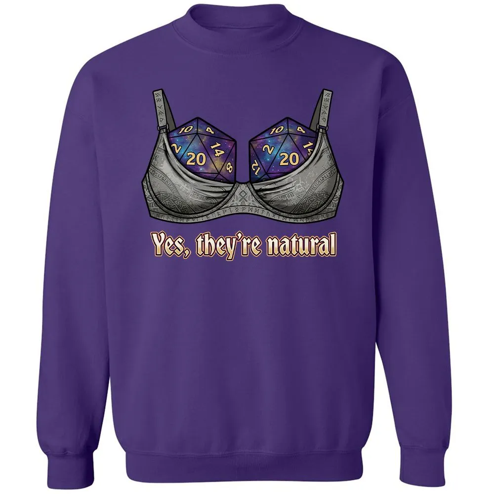 They Are Natural Nat20 Classic Unisex Sweatshirt - Purple - 11