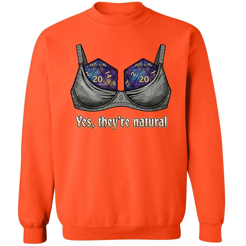 They Are Natural Nat20 Classic Unisex Sweatshirt - Orange - 12