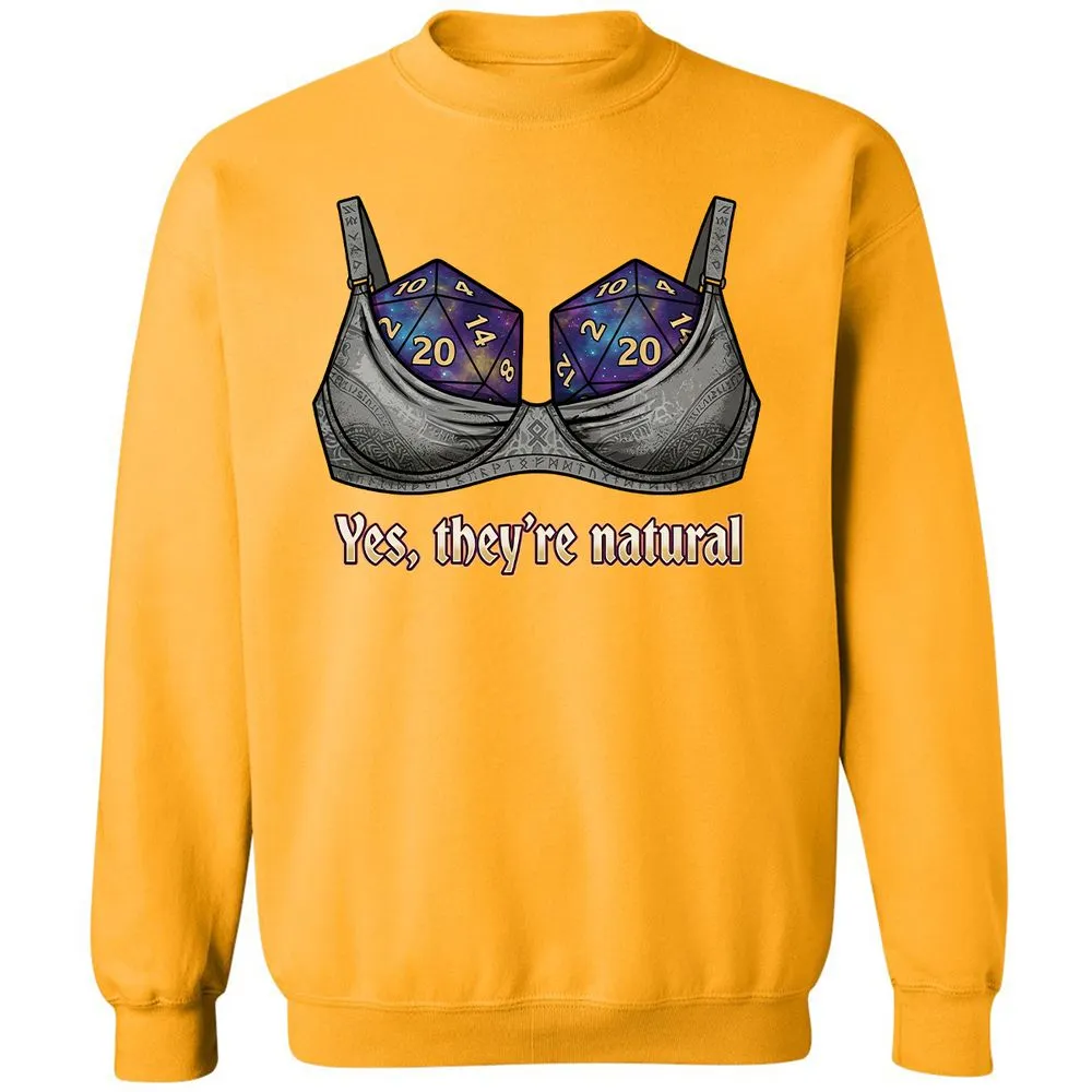 They Are Natural Nat20 Classic Unisex Sweatshirt - Gold - 14