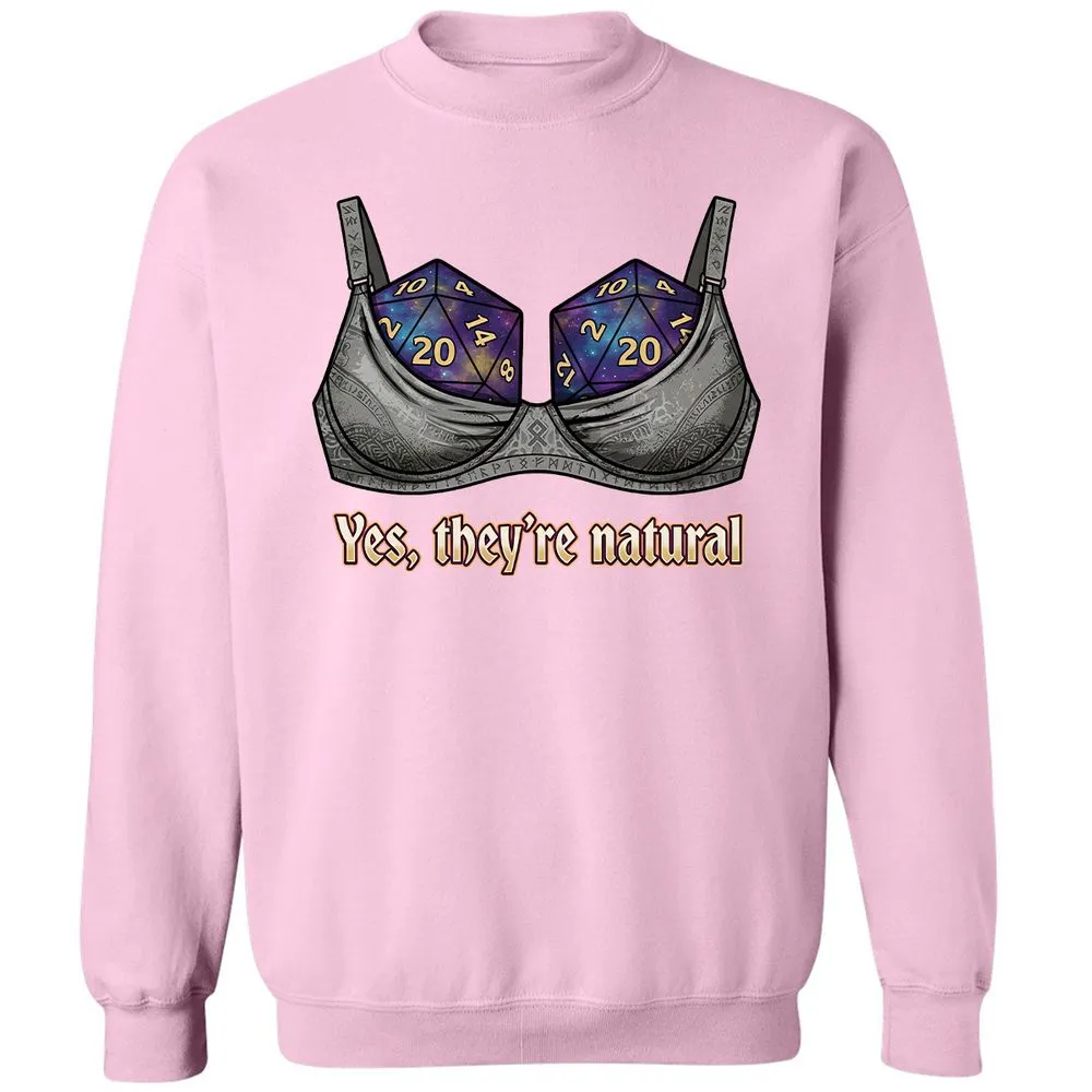 They Are Natural Nat20 Classic Unisex Sweatshirt - Light Pink - 19