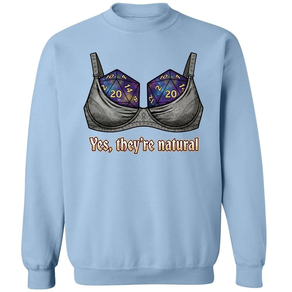 They Are Natural Nat20 Classic Unisex Sweatshirt - Light Blue - 21