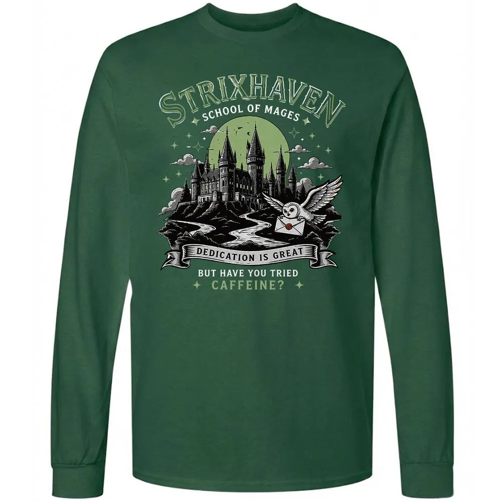 Strixhaven - School Of Mages Long Sleeve T-Shirt - Forest Green - 4