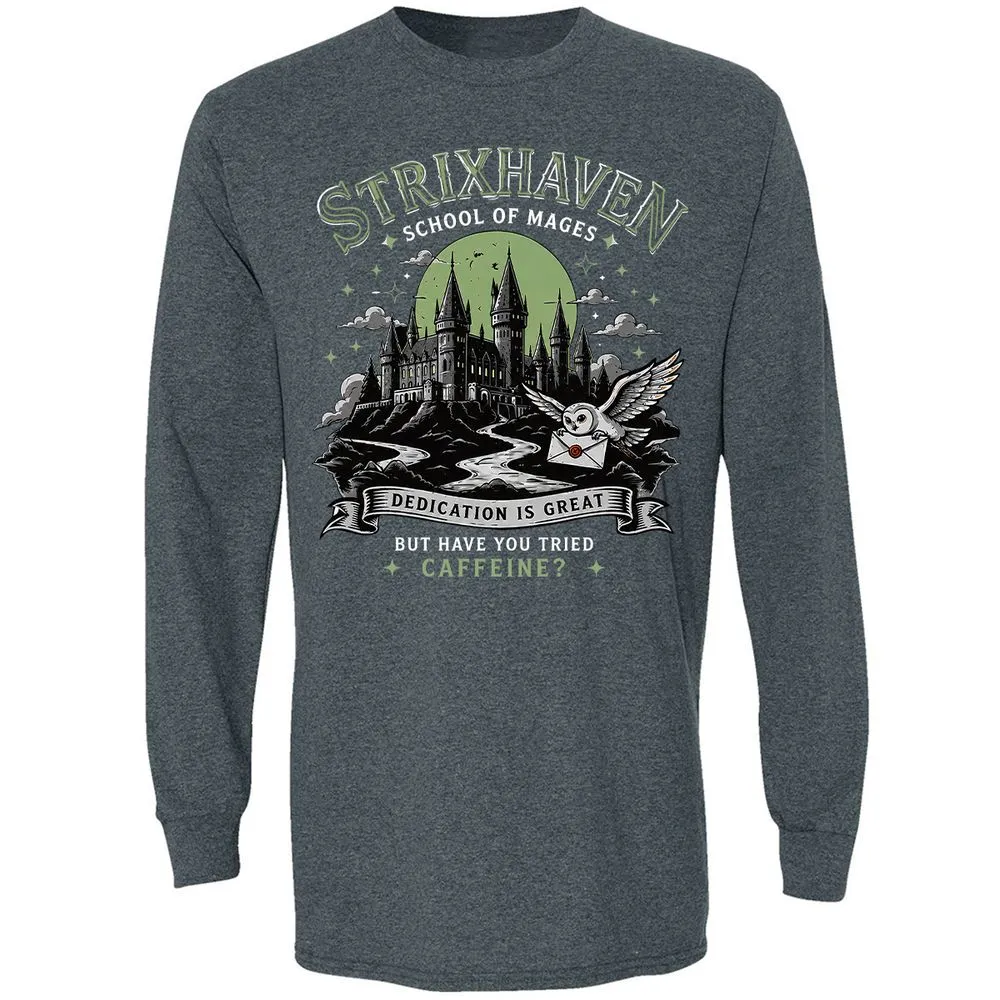 Strixhaven - School Of Mages Long Sleeve T-Shirt - Dark Heather - 5