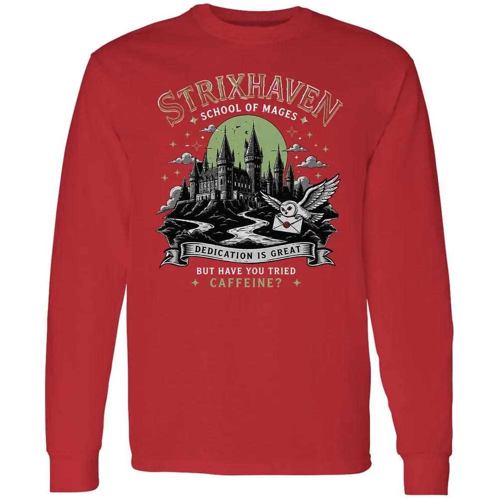Strixhaven - School Of Mages Long Sleeve T-Shirt - Red - 11