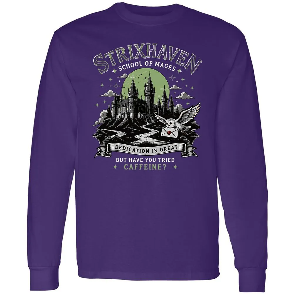 Strixhaven - School Of Mages Long Sleeve T-Shirt - Purple - 12