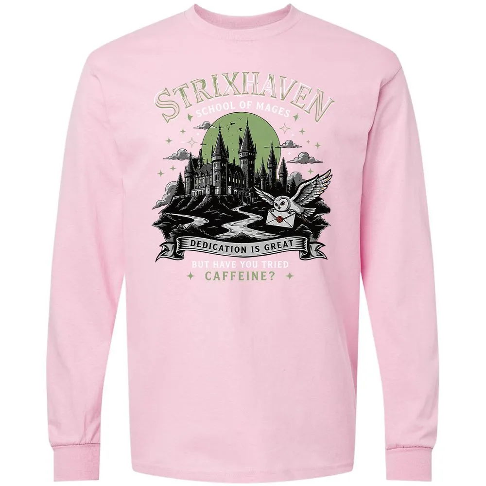 Strixhaven - School Of Mages Long Sleeve T-Shirt - Light Pink - 16