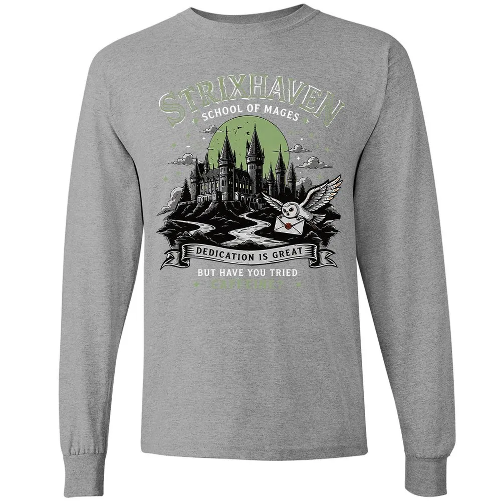 Strixhaven - School Of Mages Long Sleeve T-Shirt - Sport Grey - 19