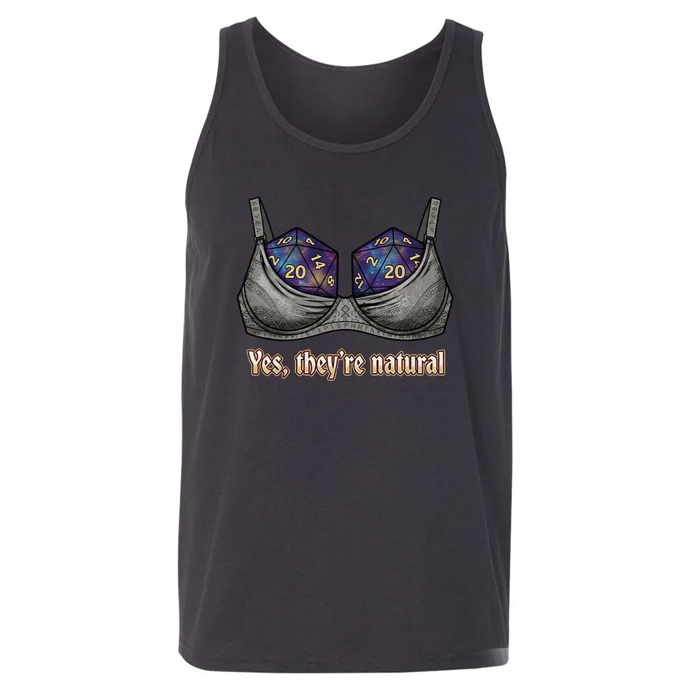 They Are Natural Nat20 Unisex Jersey Tank - Dark Grey - 4