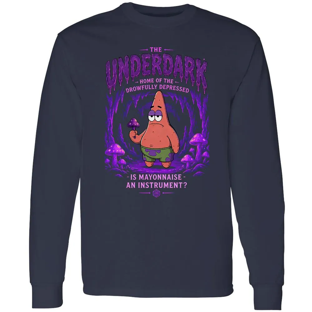The Underdark Long Sleeve T-Shirt - Navy - 2