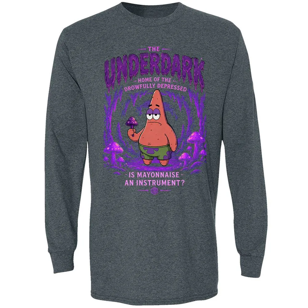 The Underdark Long Sleeve T-Shirt - Dark Heather - 5