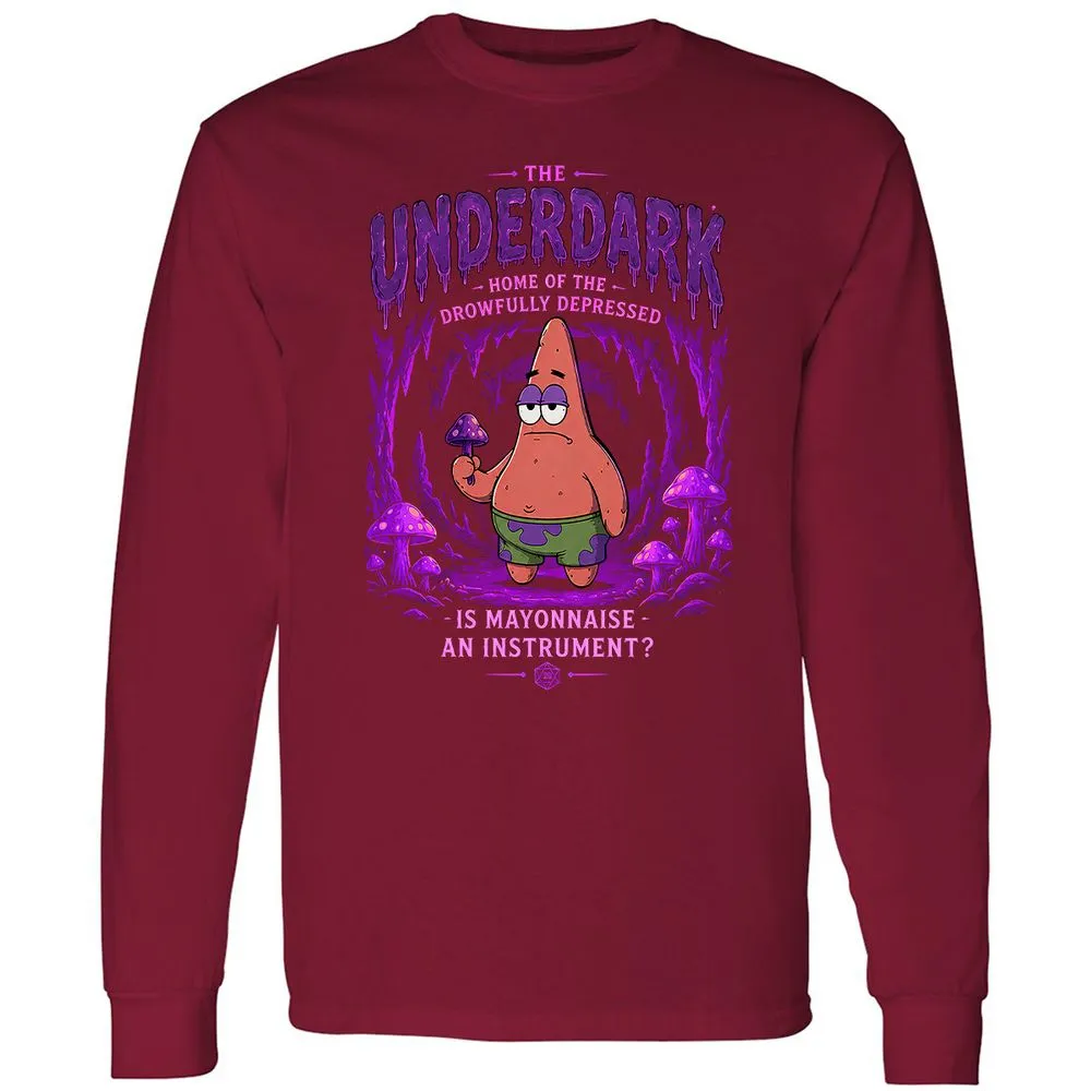The Underdark Long Sleeve T-Shirt - Cardinal Red - 7