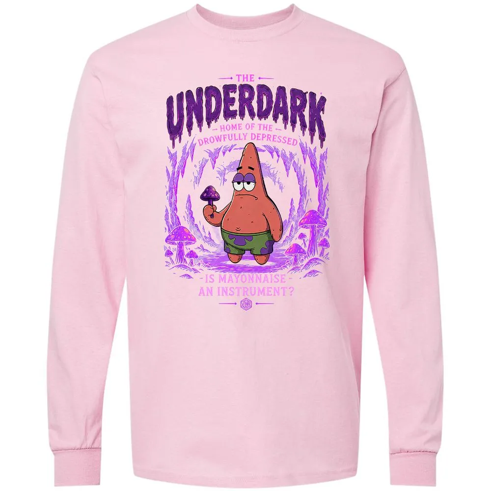 The Underdark Long Sleeve T-Shirt - Light Pink - 16