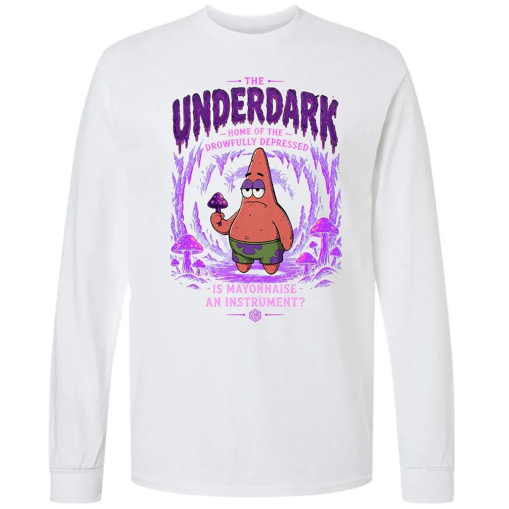 The Underdark Long Sleeve T-Shirt - White - 17