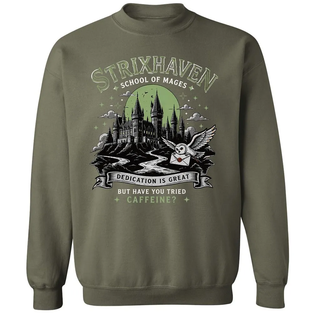 Strixhaven - School Of Mages Classic Unisex Sweatshirt - Military Green - 9