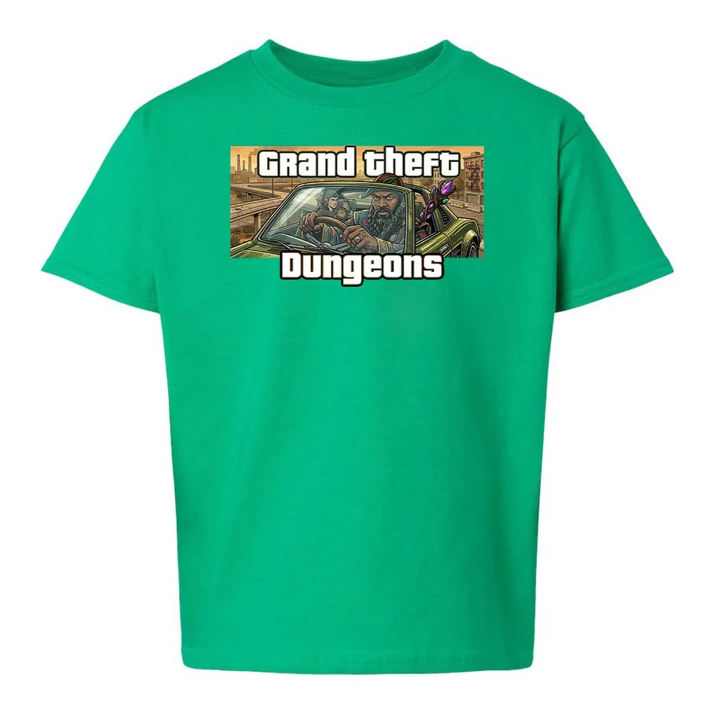 Grand Theft Dungeons Kids T-Shirt - Irish Green - 16