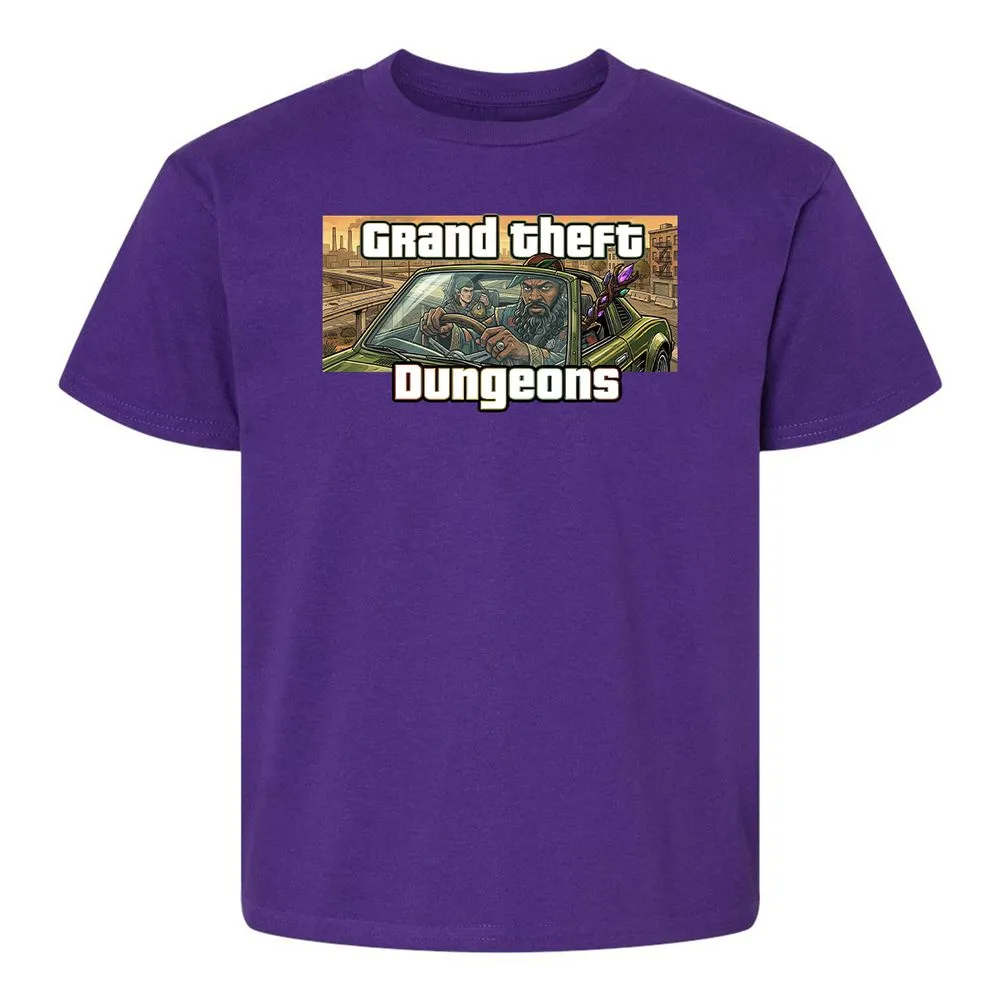 Grand Theft Dungeons Kids T-Shirt - Purple - 17