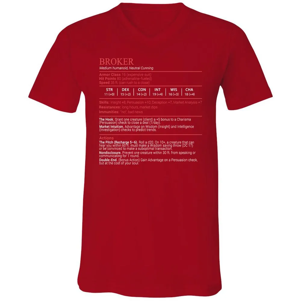 Broker Stats Block - Red - 6