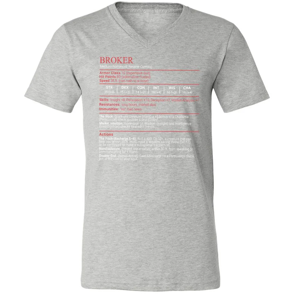 Broker Stats Block - Athletic Heather - 15