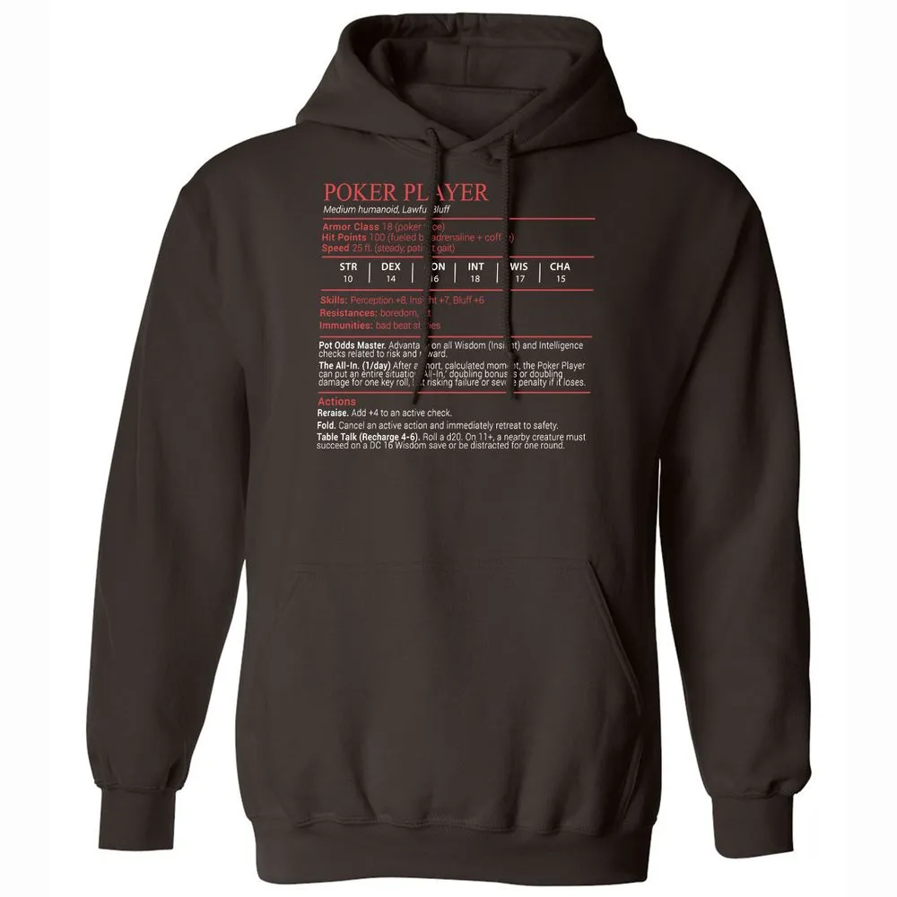 Poker Player Stats Block - Dark Chocolate - 6