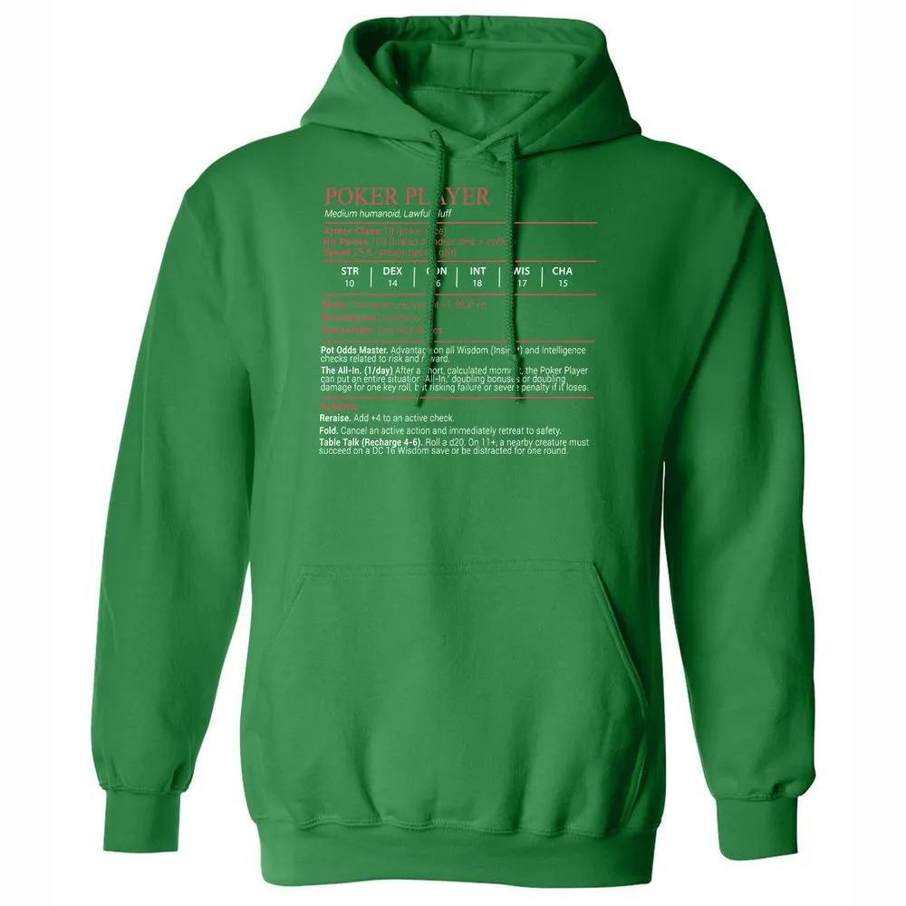 Poker Player Stats Block - Irish Green - 11