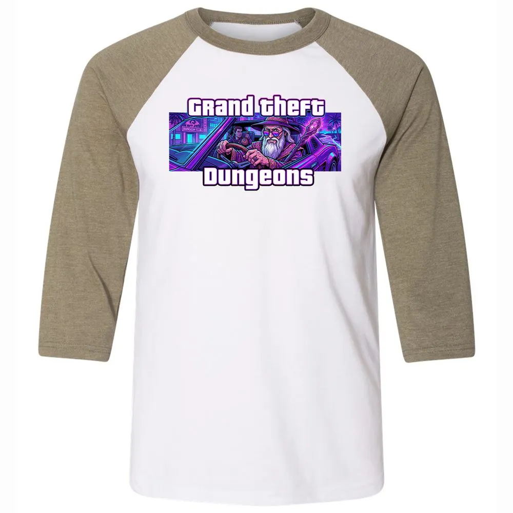 Grand Theft Dungeons Miami - White/Heather Olive - 4