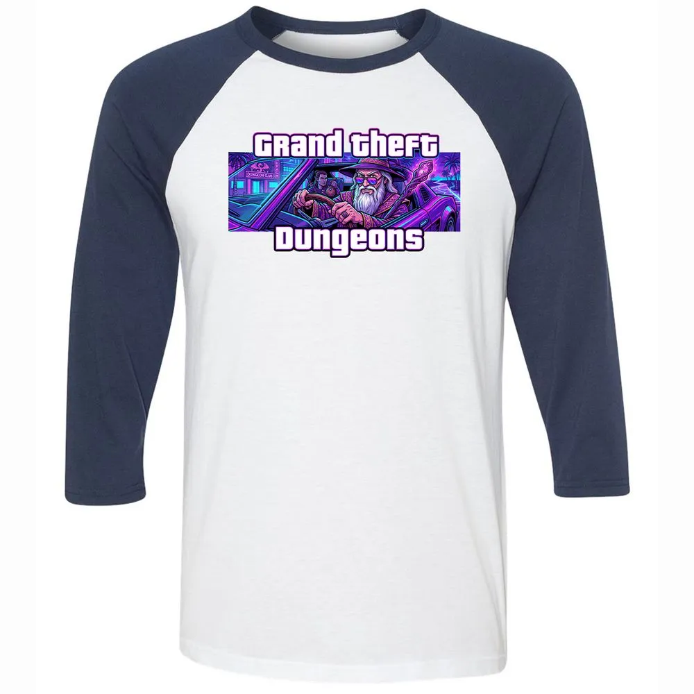 Grand Theft Dungeons Miami - White/Navy - 8