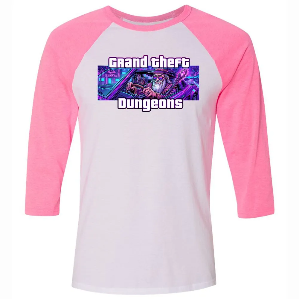 Grand Theft Dungeons Miami - White/Neon Pink - 12