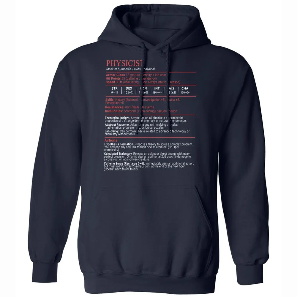 Physicist Stats Block - Navy - 2