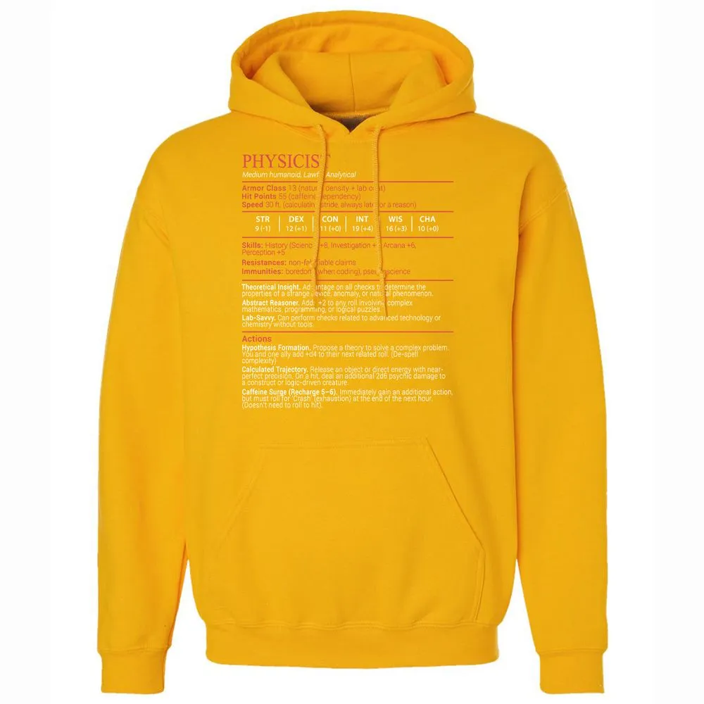 Physicist Stats Block - Gold - 15