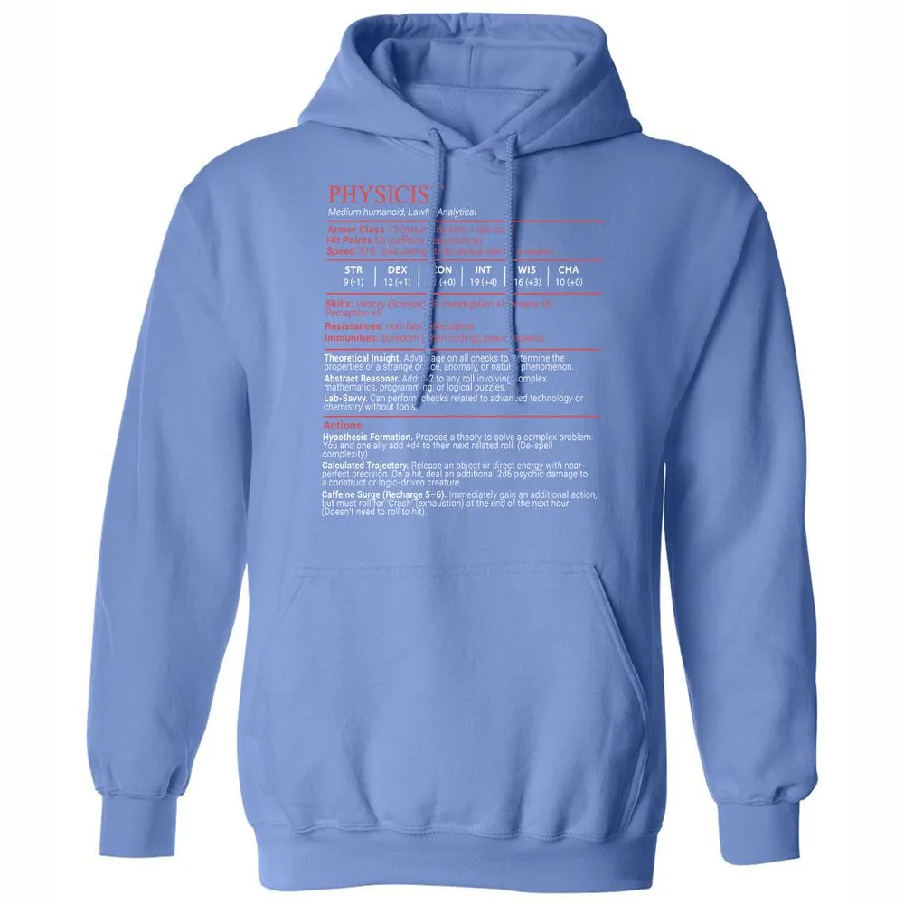 Physicist Stats Block - Carolina Blue - 16