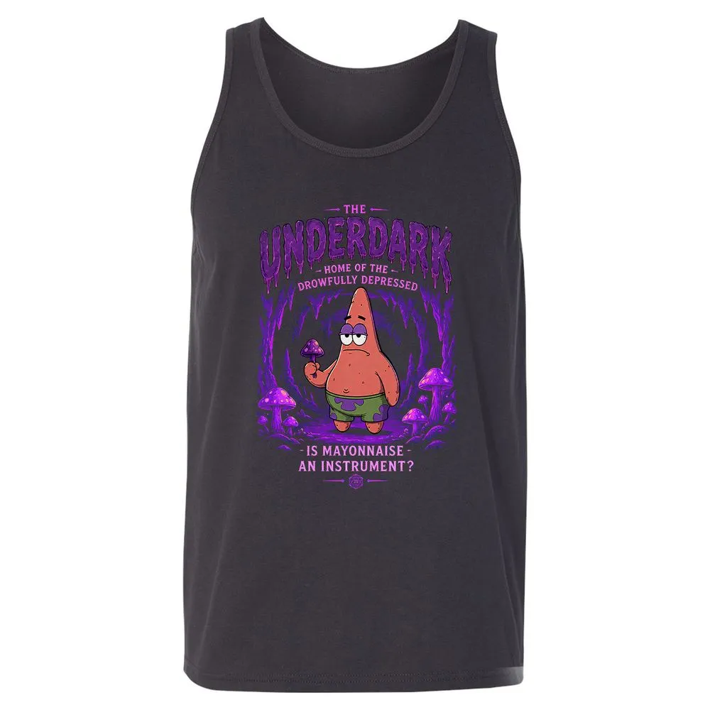 The Underdark Unisex Jersey Tank - Dark Grey - 4
