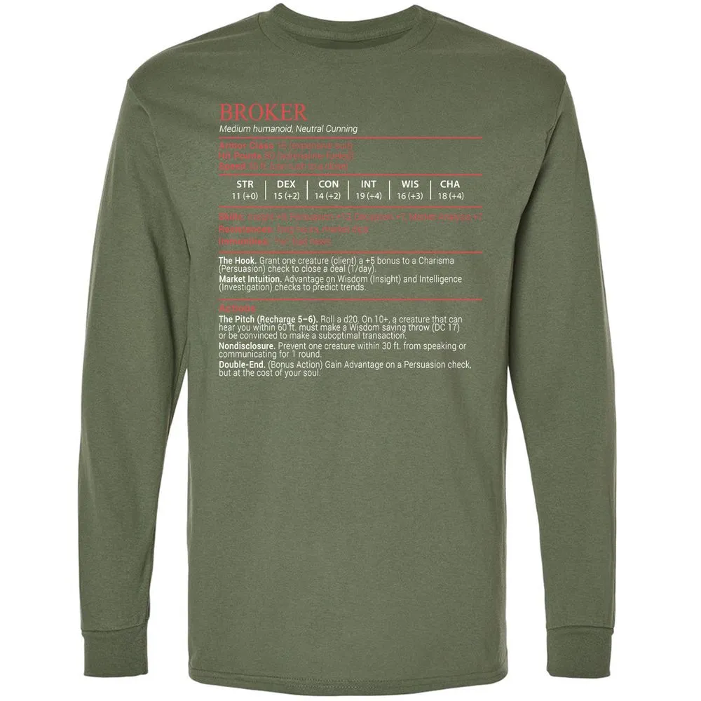 Broker Stats Block - Military Green - 9